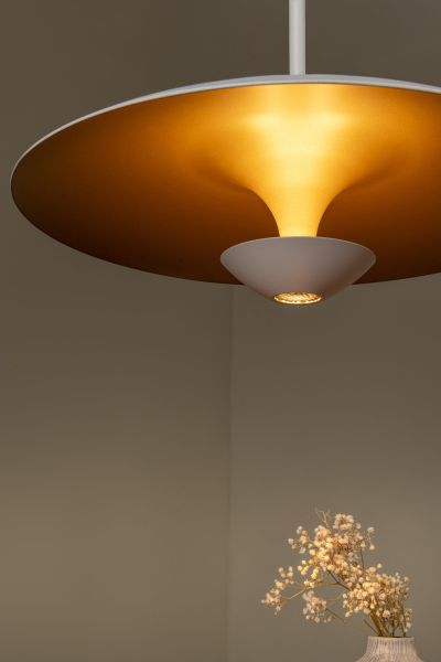 Lucide KENNETH - Pendant light - Ø 40 cm - LED Dim. - 1x12W 2700K - White - Premium